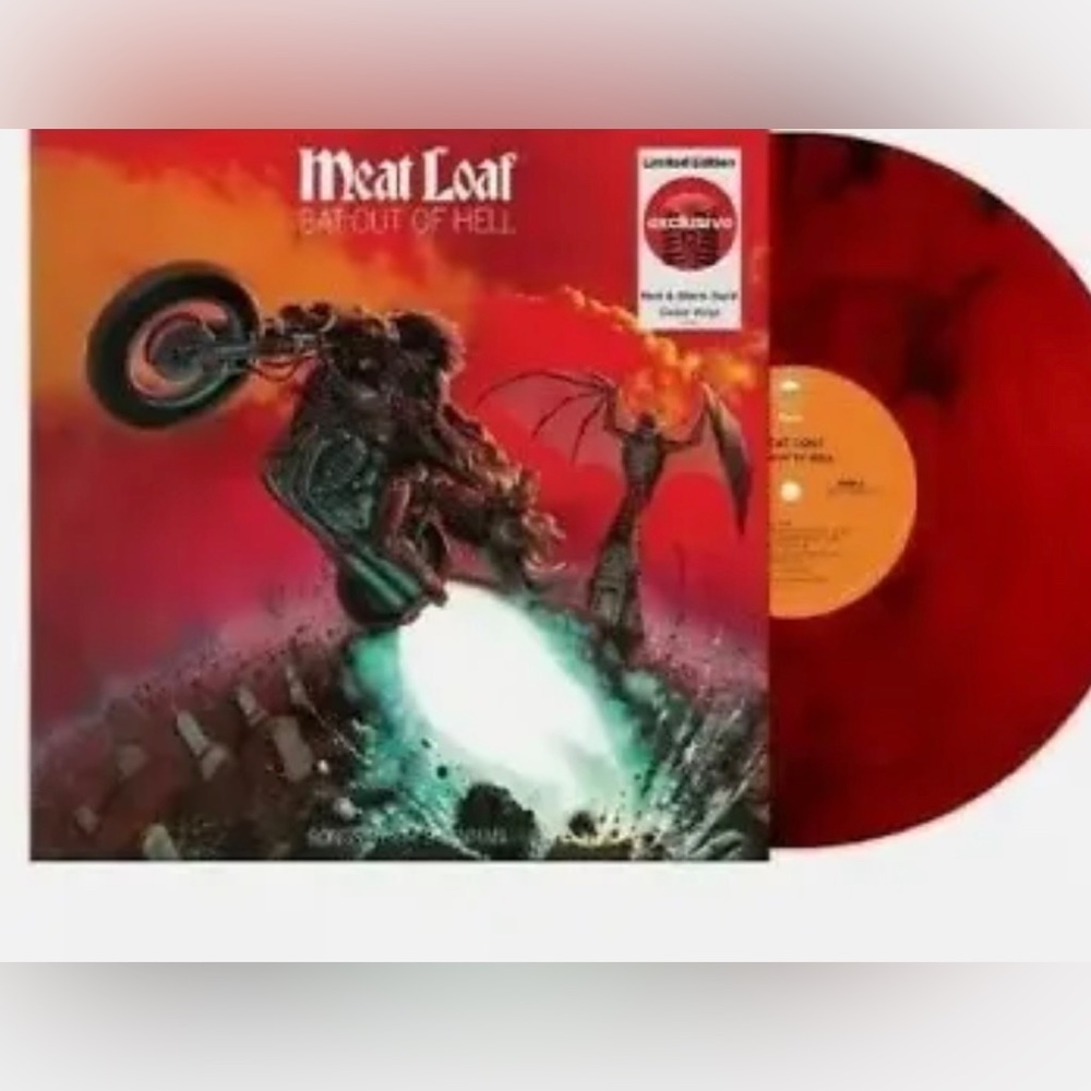 Meatloaf Bat Out of Hell Limited Edition Red and Black Swirl Vinyl LP